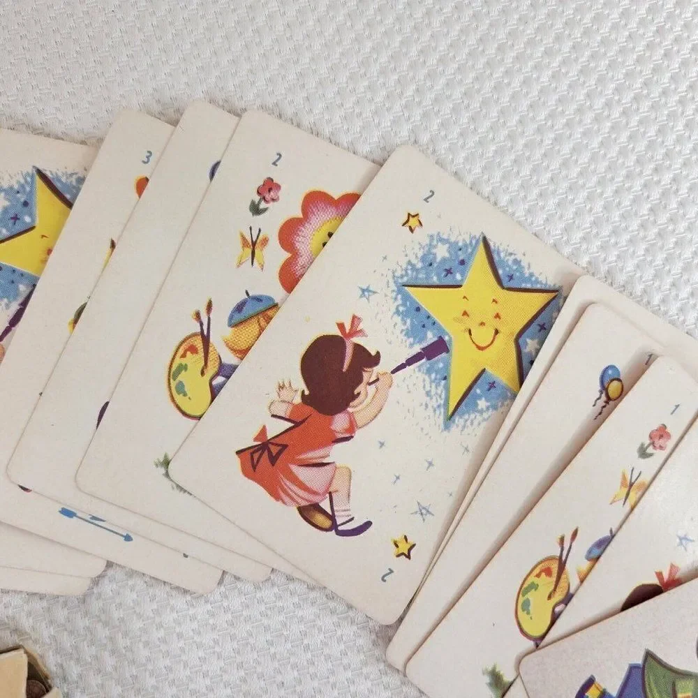 Vintage Hearts Card Game #447X 1950s Art Work